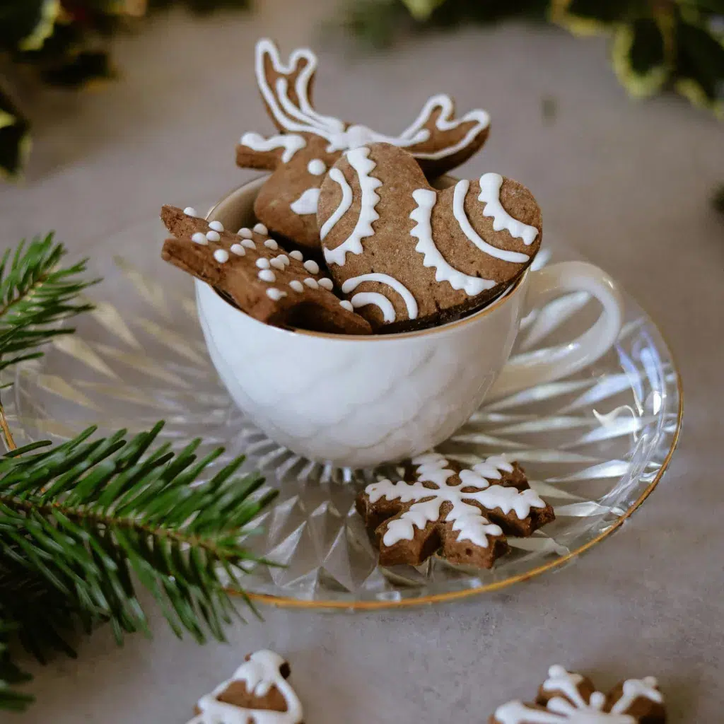Bol de biscuits de Noël